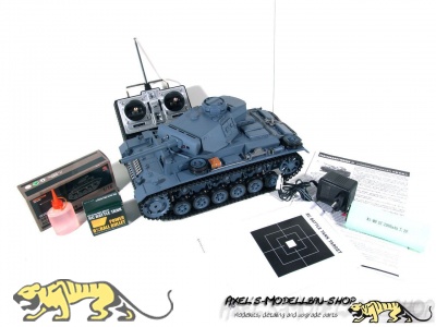 Panzerkampfwagen III Ausf. L RC-Fertigmodell BB (Panzergrau)