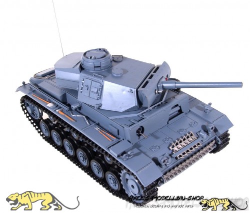 Panzerkampfwagen III Ausf. L RC-Fertigmodell BB (Panzergrau)