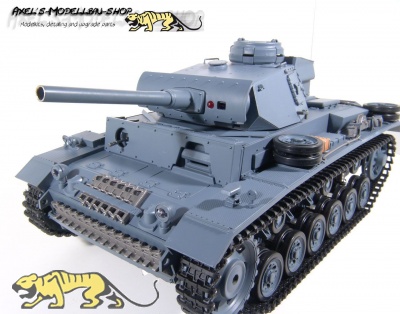 Panzerkampfwagen III Ausf. L RC-Fertigmodell BB (Panzergrau)