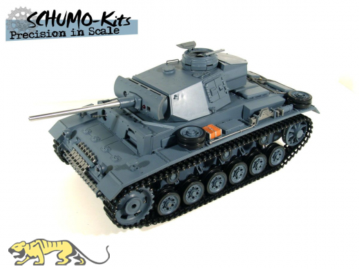 Aluminiumgesch�tzrohr f�r Heng Long Panzerkampfwagen III