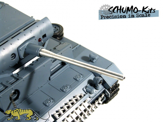 Aluminiumgesch�tzrohr f�r Heng Long Panzerkampfwagen III