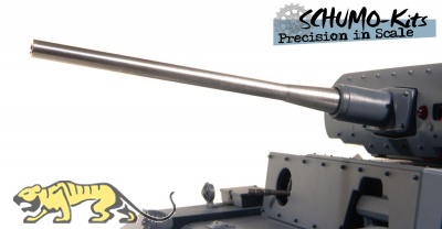 Aluminiumgesch�tzrohr f�r Heng Long Panzerkampfwagen III