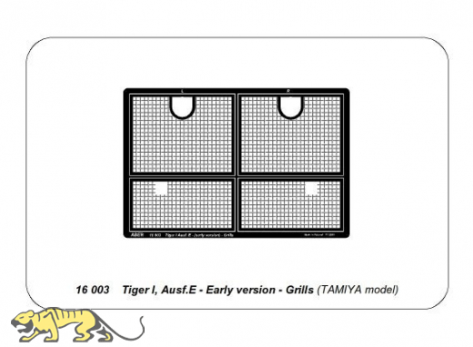 Tiger I L�ftergitter fotoge�tzt (ABER)