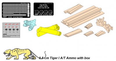 8,8 cm Munition und Munitionskisten
