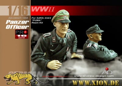 Panzerbesatzung, 2 Halbfiguren - Bausatz Resin