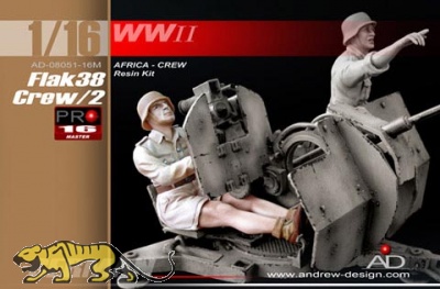 Flaksch�tze f�r 2 cm FlaK 38 - Figurenbausatz Resin