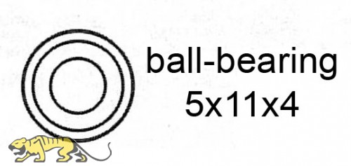 Kugellager 5x11x4 f�r AD / XION Sd.Kfz. 222 / 223