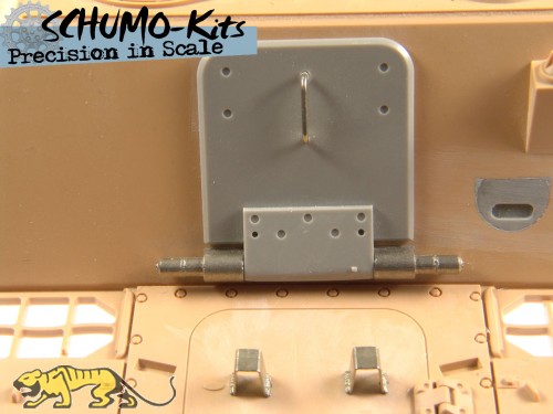 Heckklappe Hintere Aufbauwand  f�r Tamiya Jagdpanther 1:16