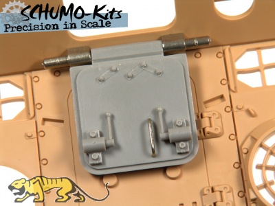 Heckklappe Hintere Aufbauwand  f�r Tamiya Jagdpanther 1:16