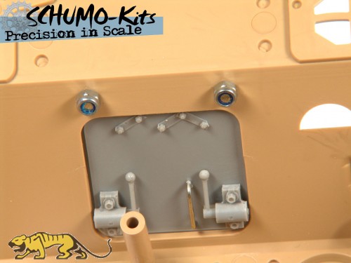 Heckklappe Hintere Aufbauwand  f�r Tamiya Jagdpanther 1:16