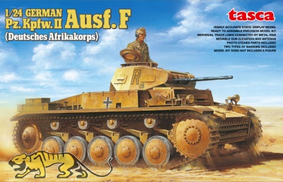 Panzerkampfwagen II Ausf. F - Afrikakorps - 1:24 Tasca