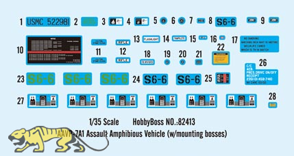 U.S. AAVP-7A1 Assault Amphibious Vehicle (w/mounting bosses)