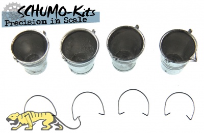 Eimer-Set 1:16 - 4 St�ck mit B�gel