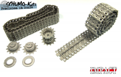Metallkettenset T81, mit Antriebsr�dern f�r Tamiya Pershing
