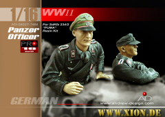 Panzerbesatzung, 2 Halbfiguren - Bausatz Resin