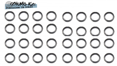 Road Wheel Rubbers for Bandai Panzer IV, HUmmel and StuG IV, 1/1