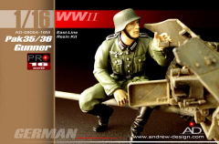 Richtsch�tze f�r 3,7cm PaK 35/36 - Figurenbausatz Resin