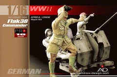 Kommandant f�r 2 cm FlaK 38 - Figurenbausatz Resin