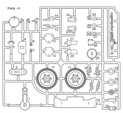 A Teile (A1-34) f�r AD / XION Sd.Kfz. 222 / 223