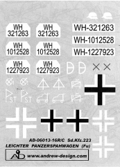 Abziehbilder f�r AD / XION Sd.Kfz. 223