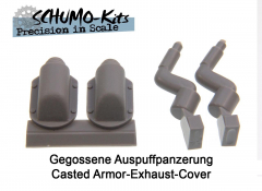 Auspuffpanzerung gegossen / geschwei�t f�r Panther Serie