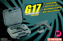 G17 with Tactical Light and Gun Case (2 Models) 1:3 Scale