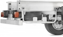 Spare wheel mount with spare wheel