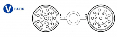 V Parts (V1-V2) - Rims for all Tamiya Truck Models