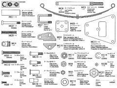 Metall Teile Beutel C (MC1-MC18, etc.) f�r Tamiya 56306