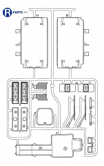 R Parts (R1-R12) for Tamiya 56305, 56307