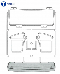 T Parts (T1-T4) for Tamiya 56305, 56307