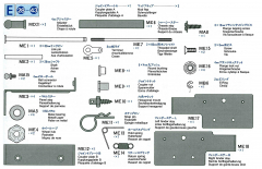 Metal Parts Bag E (ME1-ME18) for Tamiya 56305, 56312