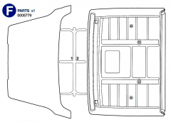 F Parts (F1-F2) for Tamiya Volvo FH12 (56312) 1:14,5
