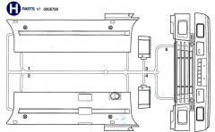H Parts (H1-H5) for Tamiya Volvo FH12 (56312) 1:14,5
