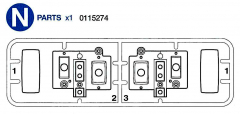 N Parts (N1-N3) for Tamiya Volvo FH12 (56312) 1:14,5