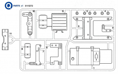 Q Parts (Q1-Q11) for Tamiya Volvo FH12 (56312) 1:14,5