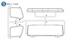 S Parts (S1-S4) for Tamiya Volvo FH12 (56312) 1:14,5
