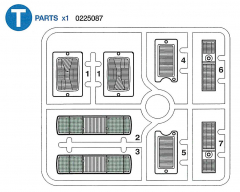 T Parts (T1-T7) for Tamiya Volvo FH12 (56312) 1:14,5