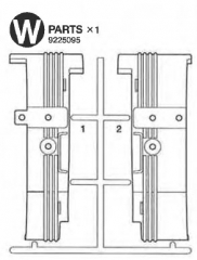 W Parts (W1-W2) for Tamiya Scania R470 Highline (56318) 1:14,5