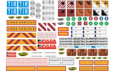 Sticker for Trucks and Trailers - Warning signs