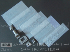 Zimmerit f�r Trumpeter K�nigstiger mit Porsche Turm