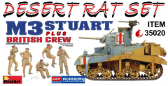 Desert Rat Set - M3 Stuart Honey inkl. 5 MiniArt Figuren