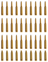 US Cal. 50 Ammunition - Bullet (x30) and Cartridge (x10)