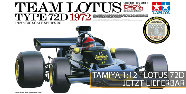 Tamiya 12046 - Team Lotus Type 72D - 1:12