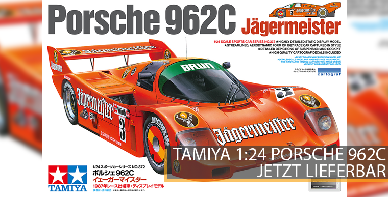 Tamiya 24372 - Porsche 962C Jägermeister / Brun 1:24