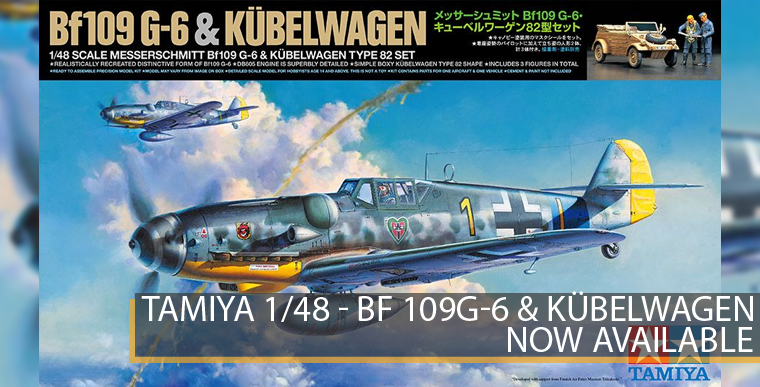 Tamiya 25204 -Bf 109 G-6 & Kübelwagen - 1/48