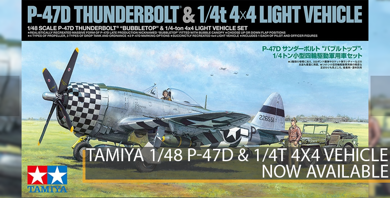 Tamiya 25214 - Republic P-47D Thunderbolt - Bubbletop & 1/4 ton