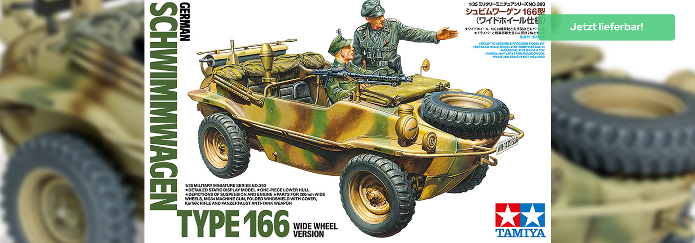 Tamiya 35393 Schwimmwagen - Wide Wheel Version - 1:35