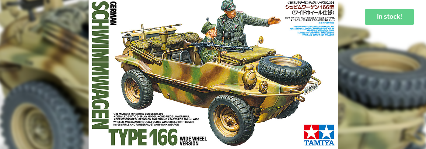 Tamiya 35393 Schwimmwagen - Wide Wheel Version - 1/35