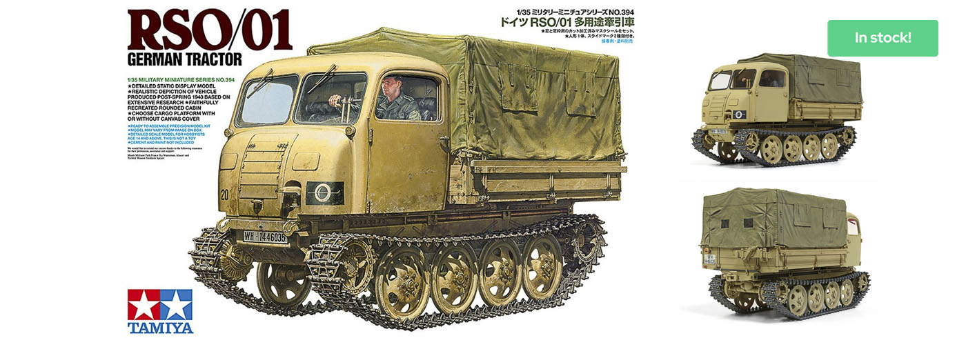 Tamiya 35394 German Tractor RSO/01 - 1/35